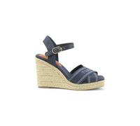 Tommy Hilfiger - Sandalias de Cuña con Plataforma de Esparto - Shoes - Mujer - Azul - 38 EU -
