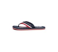 Tommy Hilfiger Sandalias de playa Hifiger FM0FM05903 con estampado de parches para hombre, azul, 8