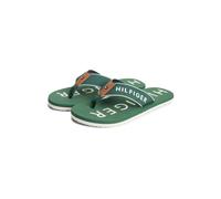TOMMY HILFIGER Sandalias de dedo verde / blanco 45 verde / blanco