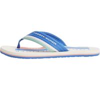 Tommy Hilfiger Sandalias de playa Hifiger FM0FM05903 con estampado de parches para hombre, azul, 10