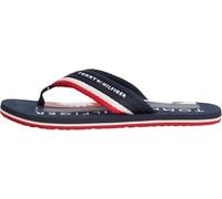 Tommy Hilfiger Sandalias de playa Hifiger FM0FM05903 con estampado de parches para hombre, azul, 5.5