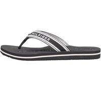 Tommy Hilfiger Sandalias de verano Th Webbing FW0FW09193 para mujer, color negro (negro), 4