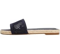 Tommy Hilfiger Sandalias Mujer Knit Mesh Alpargata con malla, Azul (Space Blue), 40