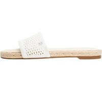 Tommy Hilfiger Sandalias Mujer Knit Mesh Alpargata con malla, Blanco (Ecru), 41