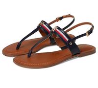 Tommy Hilfiger Sandalias planas Gabry para mujer, Azul, 39.5 EU