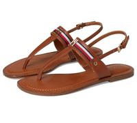 Tommy Hilfiger Sandalias planas Gabry para mujer, Marrón, 38 EU