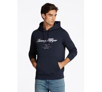 Tommy Hilfiger Script Logo Hoody MW0MW33631 XXL Azul