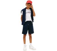 Tommy Hilfiger Set Chicos Monotype Graphic Camiseta y Lounge Shorts, Blanco (White), 7 Años