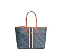 TOMMY HILFIGER Shopper 'Monoplay' marino / ópalo / cognac / blanco One Size marino / ópalo / cognac / blanco
