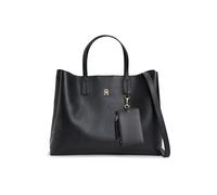 Tommy Hilfiger Bolso Satchel Mujer Icon con monedero, Negro (Black), Talla Única