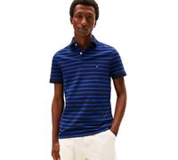 Tommy Hilfiger Short Sleeve Polo Shirts in Regular Fit with Stretch and Organic Pique Cotton Polo Manga Corta de Regular Fit con Stretch y Algodón Piqué Orgánico Hombre (Paquete de 1), Cielo Desierto