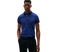 Tommy Hilfiger Short Sleeve Polo Shirts in Slim Fit with Stretch and Organic Pique Cotton Polo Manga Corta de Slim Fit con Algodón Piqué Elástico y Orgánico Hombre (Paquete de 1), Desert Sky/Wedge