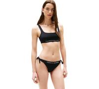 Tommy Hilfiger Side Tie Cheeky Bikini Uw0Uw04497 Lazo Lateral, Black (Black), S para Mujer