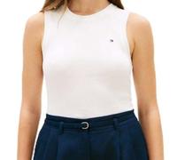 Tommy Hilfiger Slim Cody C-nk Tank Top Ww0ww47806 Otras Camisetas, White (Ecru), M para Mujer