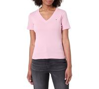 Tommy Hilfiger Slim Cody V-nk Ss Ww0ww40584 S/S T-Shirt, Pink (Bonita Pink), XL Mujer