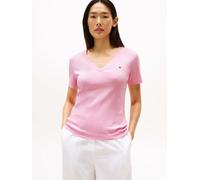 Tommy Hilfiger Slim Cody V-Nk Ss WW0WW40584TOL XS Rosa
