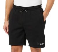 Tommy Hilfiger Small Tommy Logo Sweatshorts, Pantalones Cortos de chándal Hombre, Black,