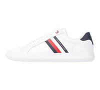 Tommy Hilfiger Sneaker con Suela Cupsole Hombre, Blanco (White), 43