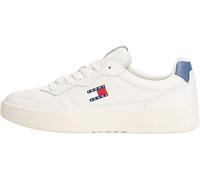 Tommy Hilfiger Sneaker con Suela Cupsole Hombre Essential de Piel, Azul (Blue Moment), 43
