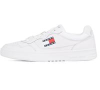 Tommy Hilfiger Sneaker con Suela Cupsole Hombre Essential de Piel, Blanco (White), 42