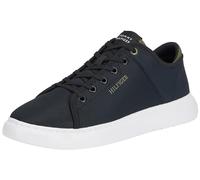 Tommy Hilfiger Sneaker con Suela Cupsole Hombre Lightweight Mesh Calzado, Negro (Black), 41