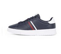 Tommy Hilfiger Sneaker con Suela Cupsole Hombre Modern Stripes con Logotipo, Azul (Desert Sky), 42