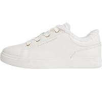 Tommy Hilfiger Sneaker con Suela Cupsole Mujer Casual con Borreguito, Blanco (Ecru), 42
