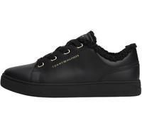 Tommy Hilfiger Sneaker con Suela Cupsole Mujer Casual con Borreguito, Negro (Black), 42