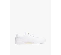 Tommy Hilfiger Sneaker con Suela Cupsole Mujer Essential Chic Court de Piel, Blanco (White), 40