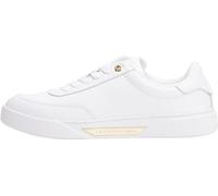 Tommy Hilfiger Sneaker con Suela Cupsole Mujer Essential Chic Court de Piel, Blanco (White), 42
