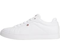 Tommy Hilfiger Sneaker con Suela Cupsole Mujer Icon Court de Piel, Blanco (White), 35
