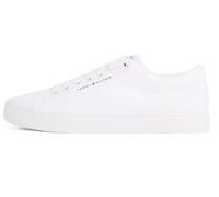 Tommy Hilfiger Sneaker con Suela Vulcanizada Hombre Core Canvas Low Top, Blanco (White), 45