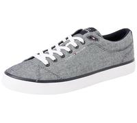 Tommy Hilfiger Sneaker con suela vulcanizada Hombre Core Chambray Low Top, Azul (Desert Sky), 44