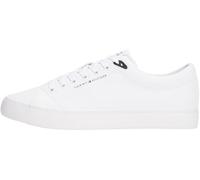 Tommy Hilfiger Sneaker con Suela Vulcanizada Hombre Core Low de Piel, Blanco (White), 44