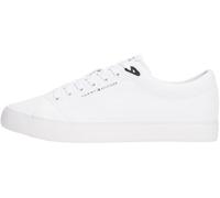 Tommy Hilfiger Sneaker con Suela Vulcanizada Hombre Core Low de Piel, Blanco (White), 45