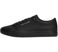 Tommy Hilfiger Sneaker con Suela Vulcanizada Hombre Core Low de Piel, Negro (Black), 41
