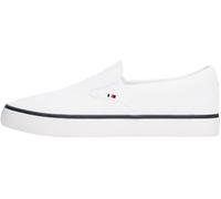 Tommy Hilfiger Sneaker con Suela Vulcanizada Hombre Core Slip On, Blanco (White), 46