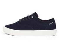 Tommy Hilfiger Sneaker con Suela Vulcanizada Hombre Low Oxford Twill con Logotipo, Azul (Desert Sky), 40