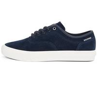 Tommy Hilfiger Sneaker con Suela Vulcanizada Hombre Sneaker Low Oxford de Ante, Azul (Desert Sky), 46