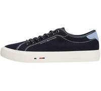 Tommy Hilfiger Sneaker con suela vulcanizada Hombre Street Canvas con logotipo, Azul (Desert Sky), 46
