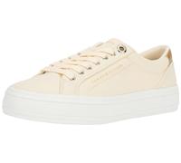 Tommy Hilfiger Sneaker con Suela Vulcanizada para Mujer Calzado, Blanco (Calico), 40 EU