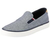 Tommy Hilfiger Sneaker de Lino para Hombre, Azul (Desert Sky), 40
