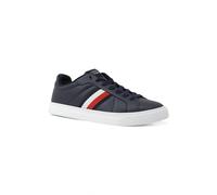 Tommy Hilfiger Zapatilla de piel con bandera. Azul marino 40