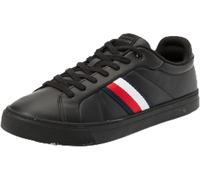 Tommy Hilfiger Sneaker Hombre Icon Court Stripes Low Top, Negro (Black), 40