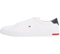 Tommy Hilfiger Sneaker Hombre Sneaker Essential Leather Detail Vulc Calzado, Blanco (White), 45
