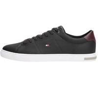 Tommy Hilfiger Sneaker Hombre Sneaker Essential Leather Detail Vulc Calzado, Negro (Black), 46