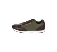 Tommy Hilfiger Sneaker Runner Hombre Mix Low Top, Marrón (Cocoa), 46 EU