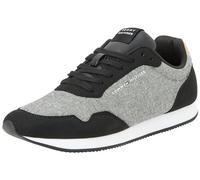 Tommy Hilfiger Sneaker Runner para Hombre Zapatillas de Deporte, Negro (Black), 46 EU