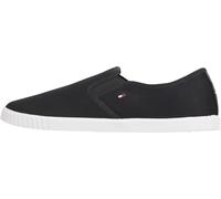 Tommy Hilfiger Sneaker Tipo mocasín Mujer Canvas Slip-On sin Cordones, Azul (Space Blue), 40