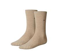 Tommy Hilfiger Sock Classic 2P - Calcetines cortos para hombre, color 369 - light beige melange, talla 47-50